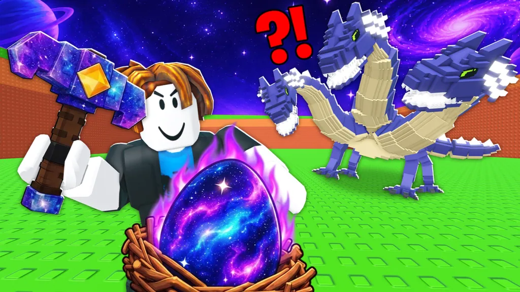 Official galaxy-themed egg and guardian artwork